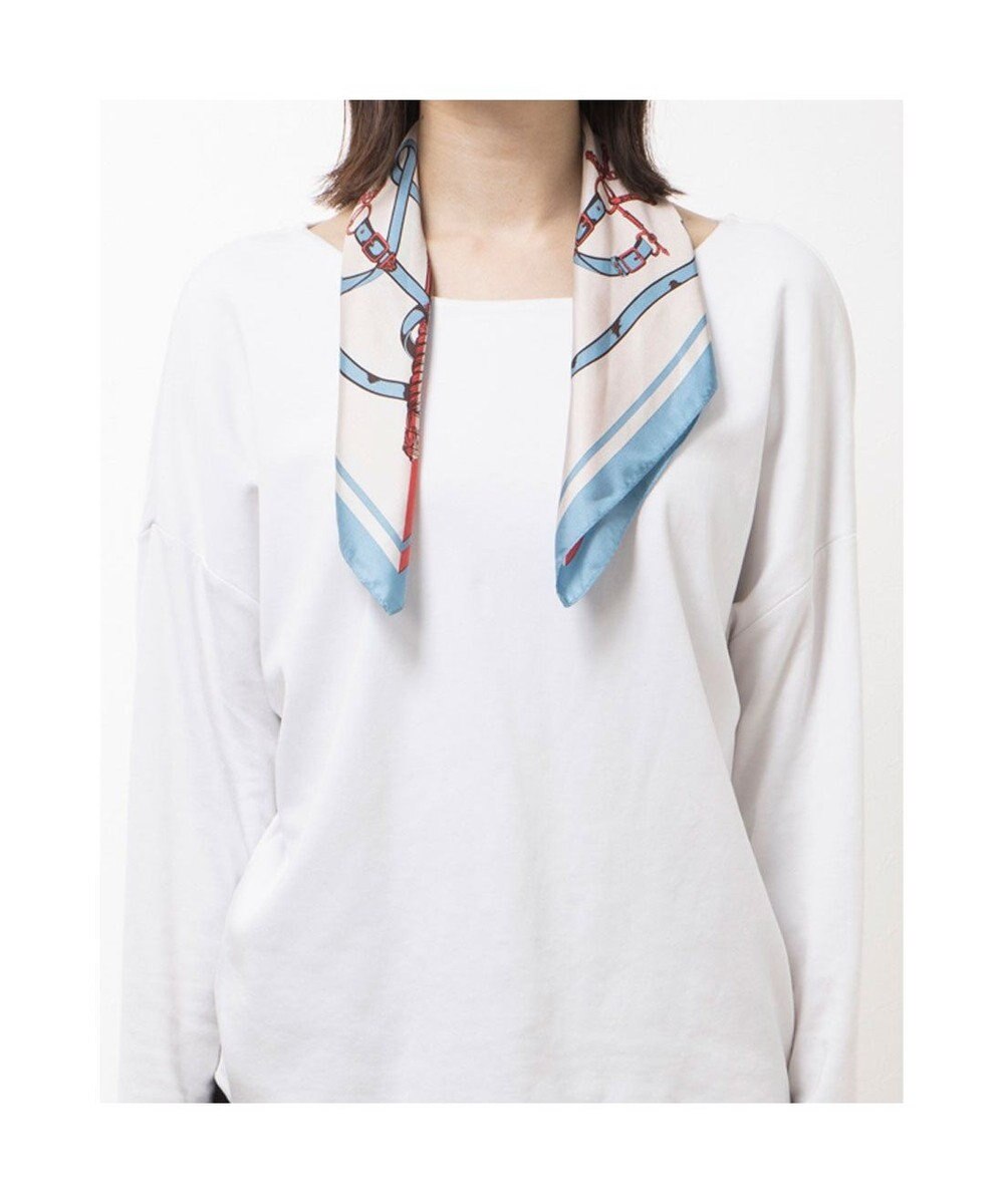 UNBILLION カカトゥ kakatoo / ベルト柄配色シルクスカーフ 