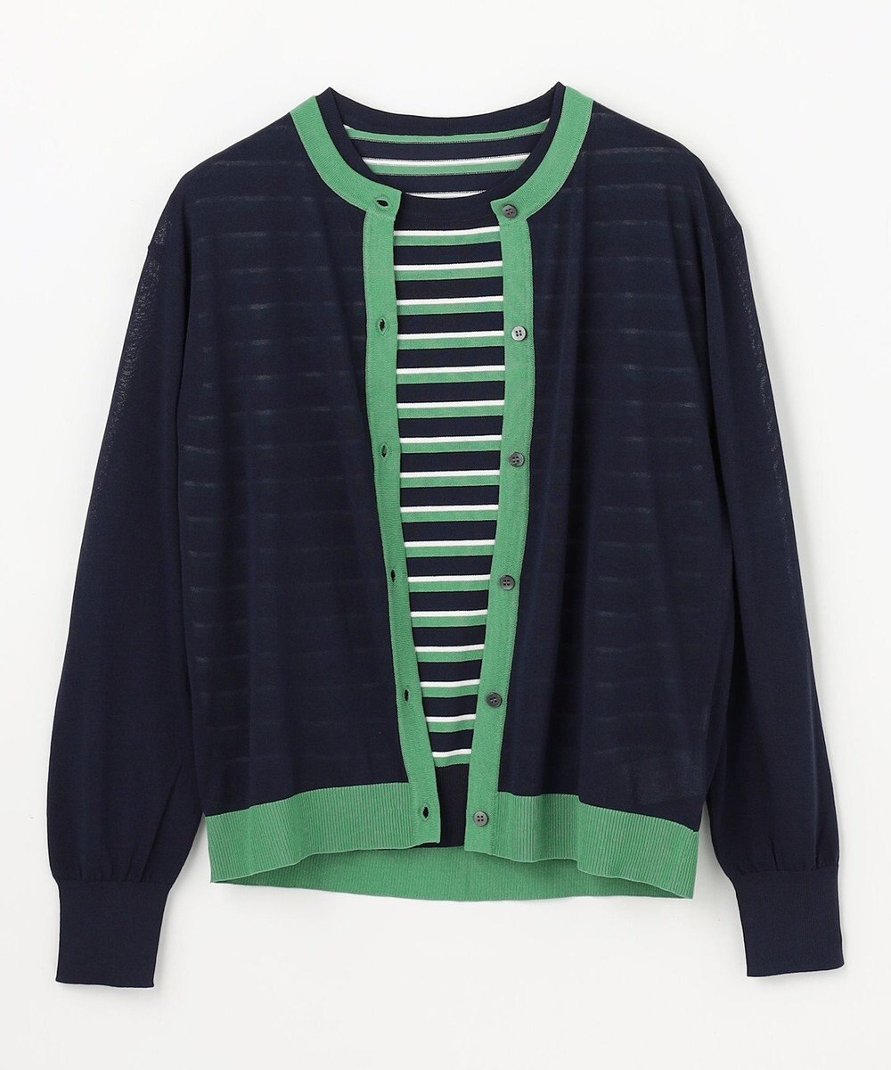 ANY ツインニットセット（ノースリーブニット＋カーディガン） 