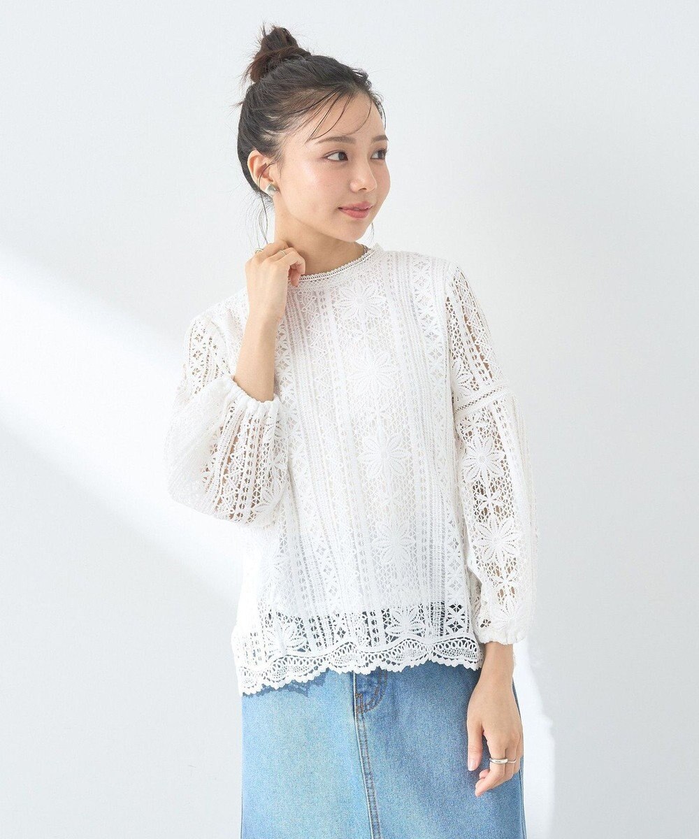 earth music&ecology レースプルオーバー 