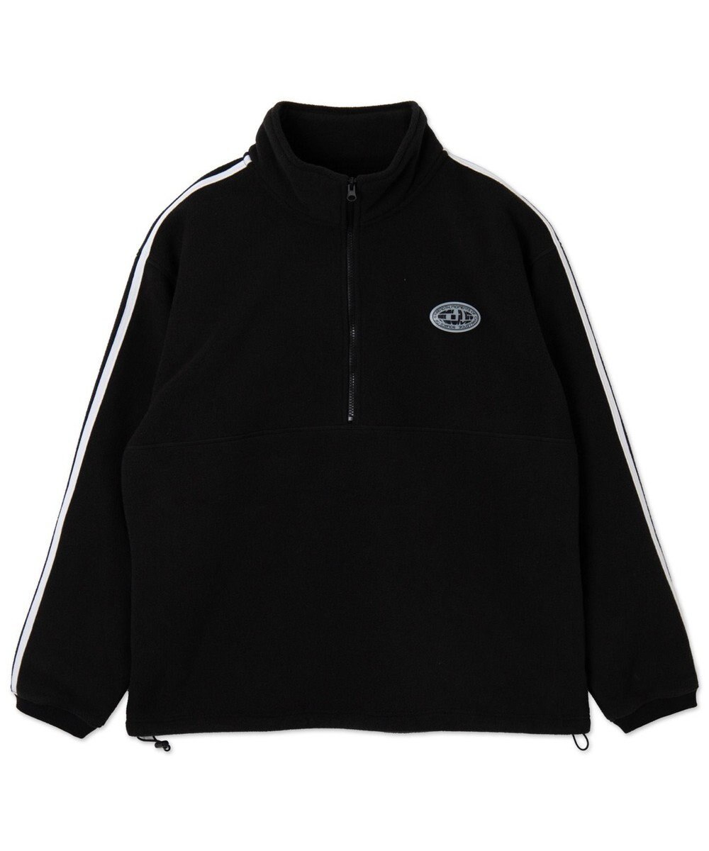 WEGO フリース　ワンポイントハーフZIPプルオーバー 