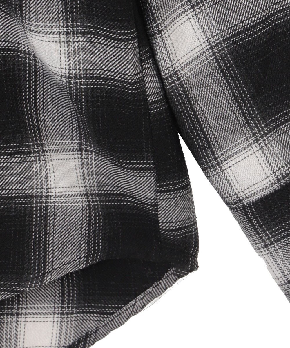 WEGO 裏毛フードチェックシャツ 
