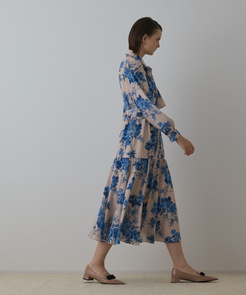 GRACE CONTINENTAL ブーケフラワープリントワンピース 