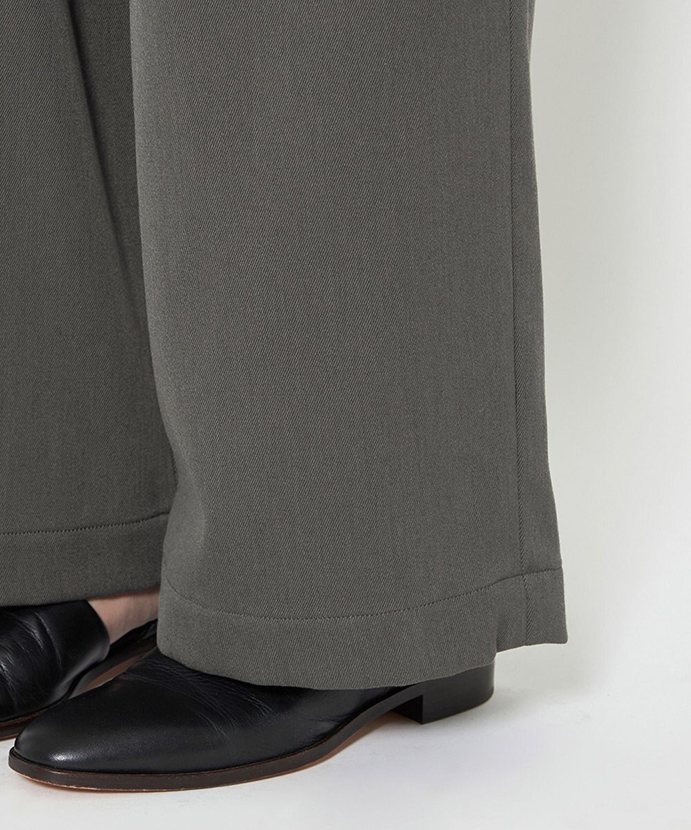 uncrave 【洗える】ギャバジン ドロストパンツ（uncrave WHITE） 