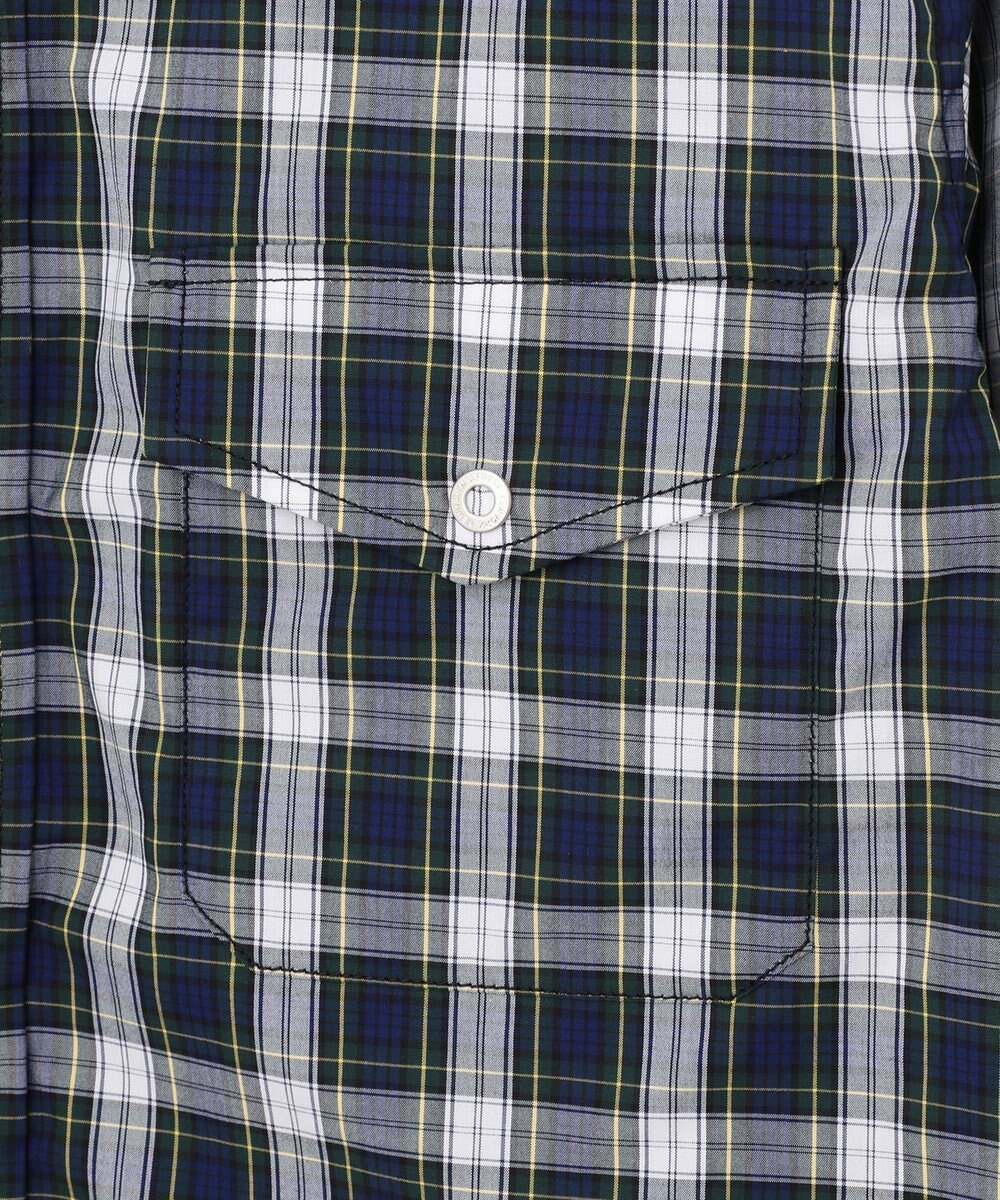 J.PRESS MEN マルチチェック×ナイロンタフタワッシャー リバーシブルシャツ 