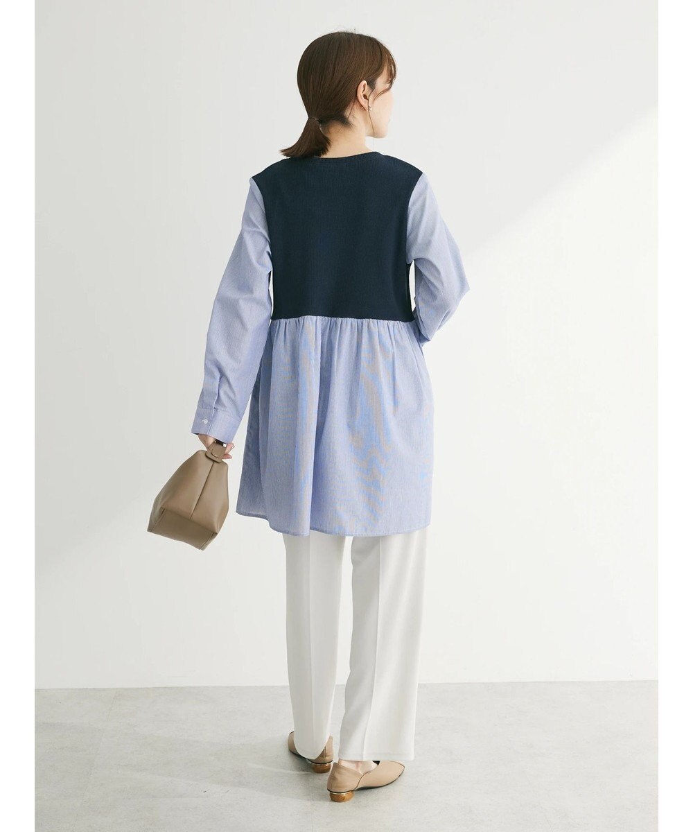 Green Parks リブドッキングカットソーボリュームチュニック 