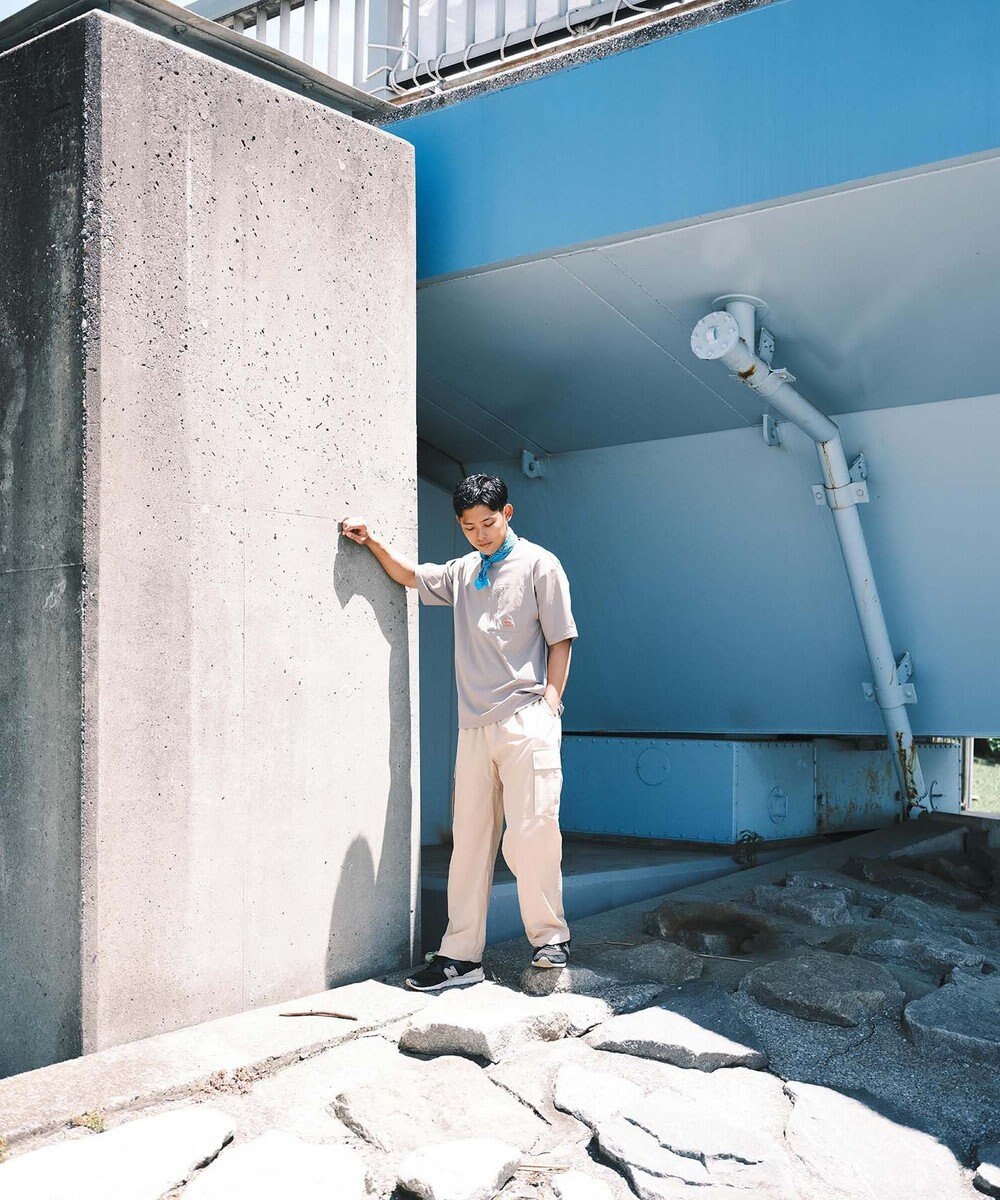 SHARE PARK MENS 【撥水・UVカット・ストレッチ・軽量 】ナイロンカーゴパンツ（Lサイズ） 