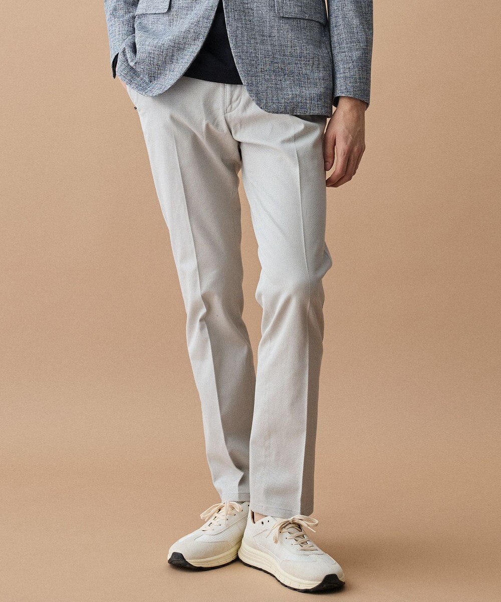 JOSEPH ABBOUD 【キングサイズ・ウエストも伸びる!オーガニックコットン使用】ハイパワーカルゼ パンツ 26SSモデル 