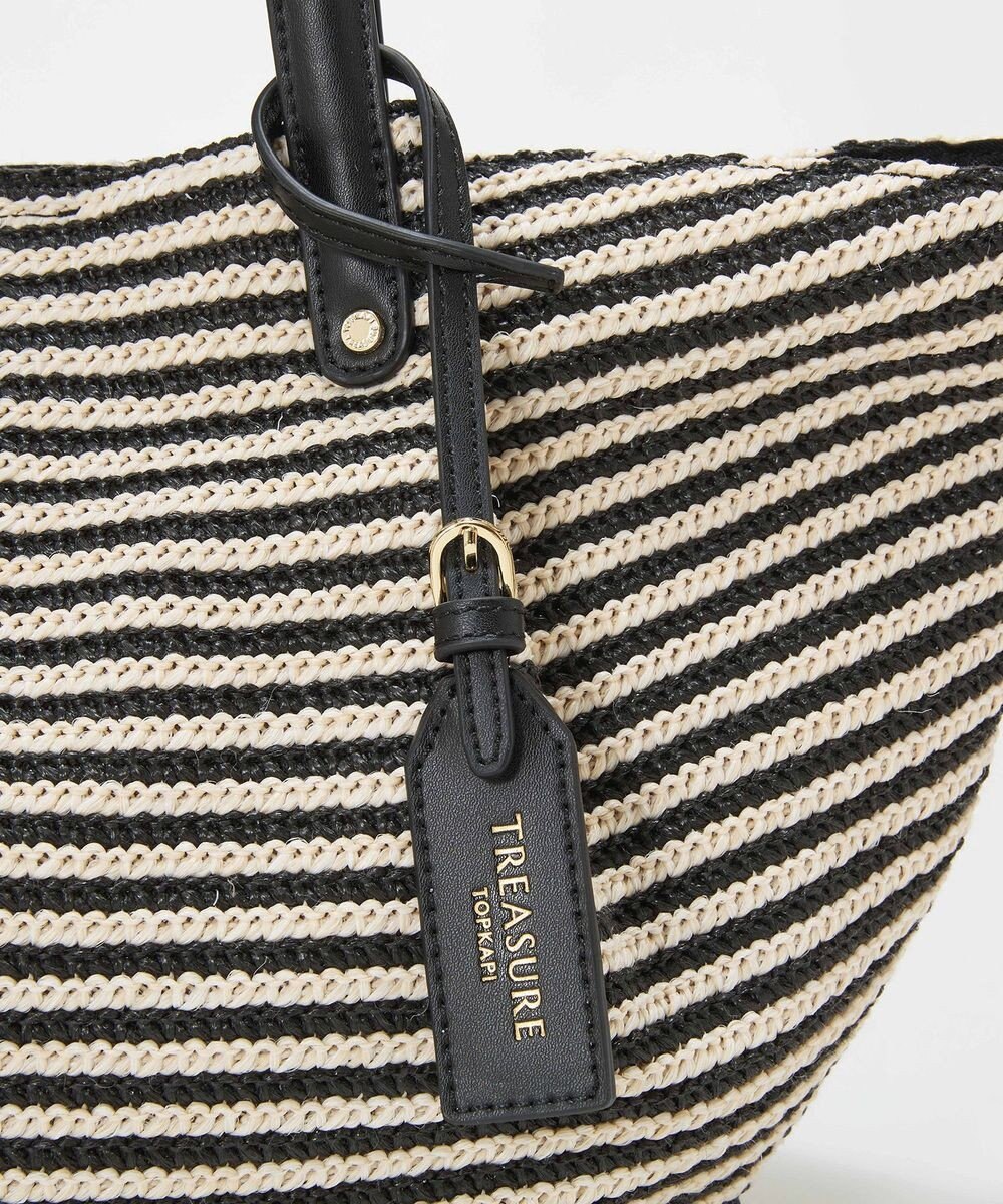 TOPKAPI 【TREASURE TOPKAPI】ロングハンドル タック カゴバッグ 