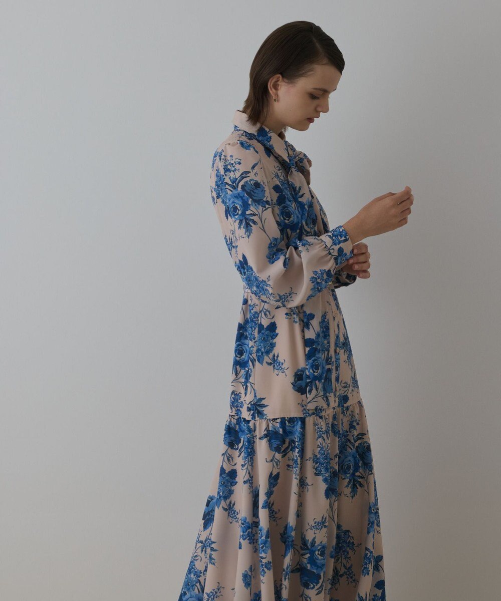 GRACE CONTINENTAL ブーケフラワープリントワンピース 