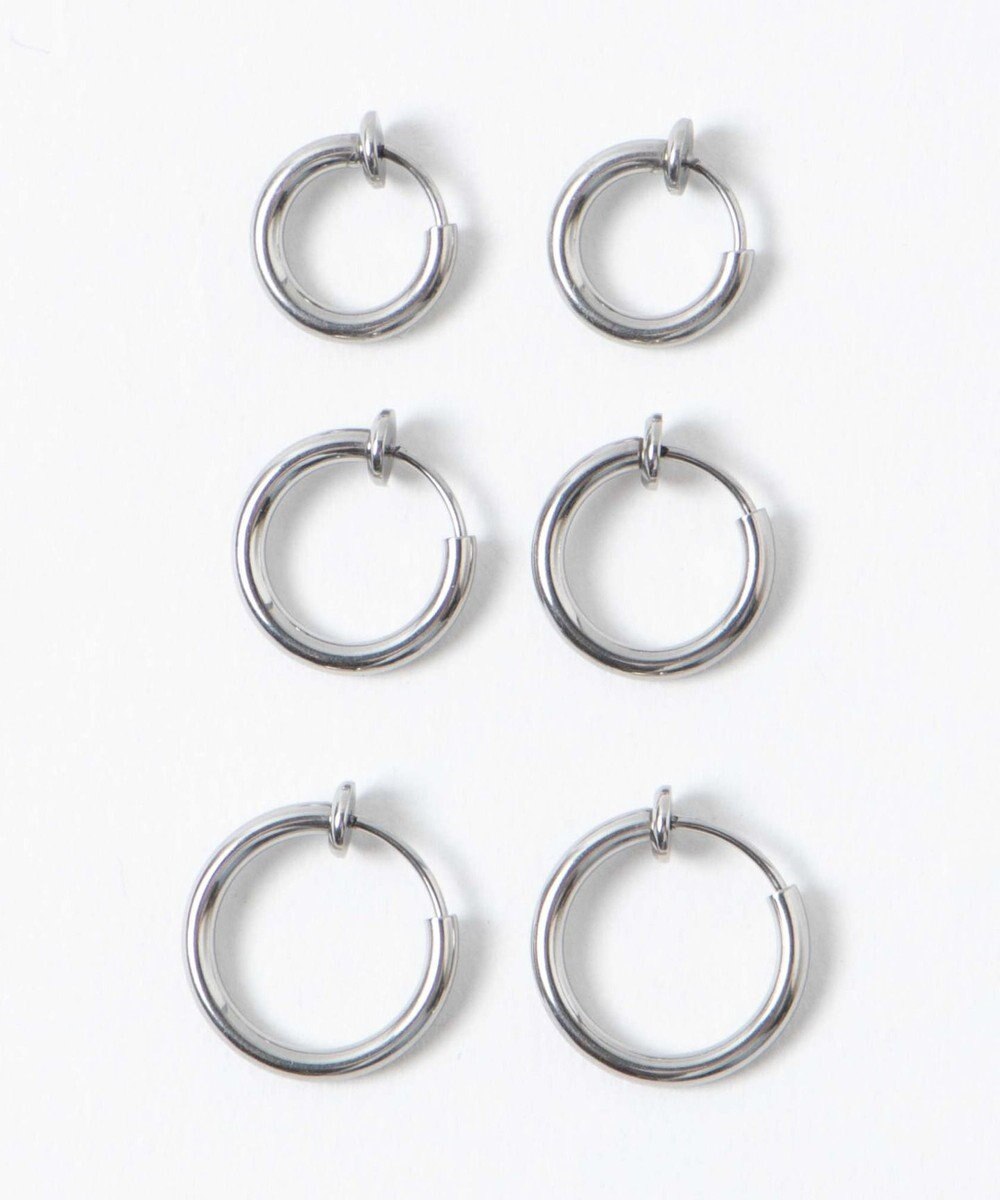 WEGO ステンレスフープイヤリング 