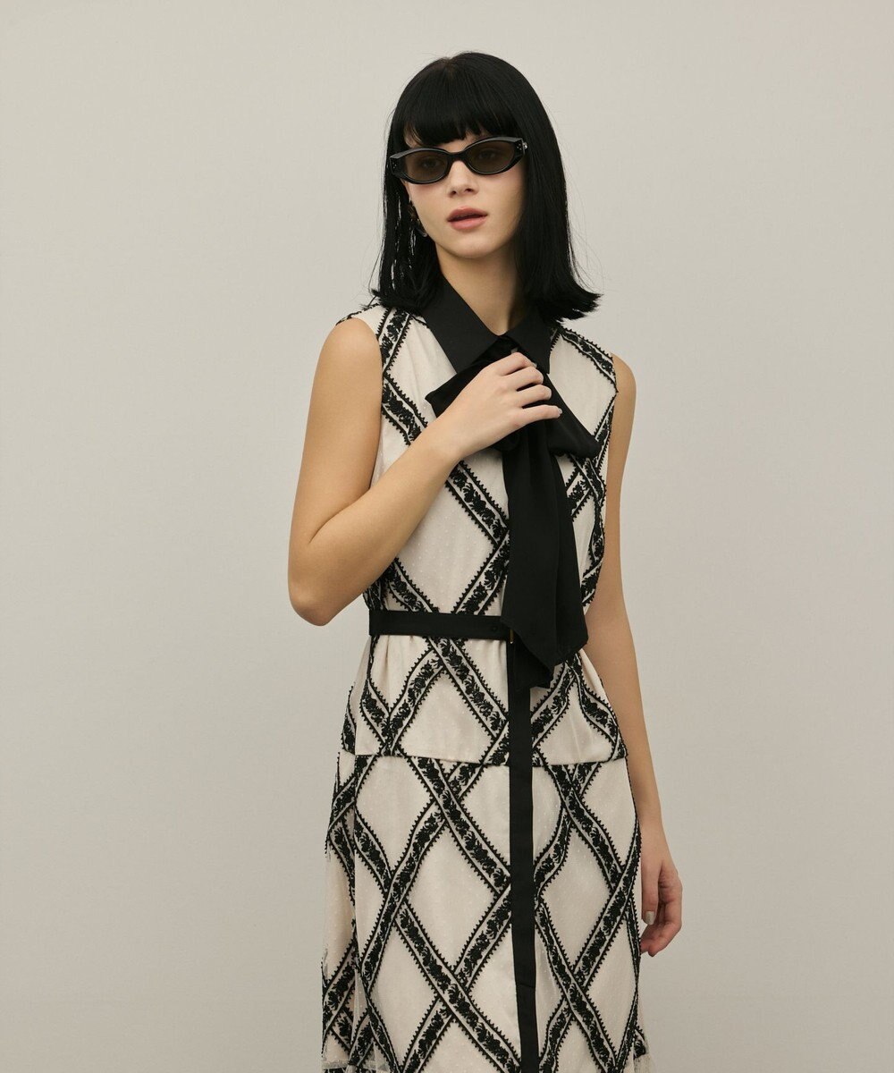 GRACE CONTINENTAL チュールレースワンピース 