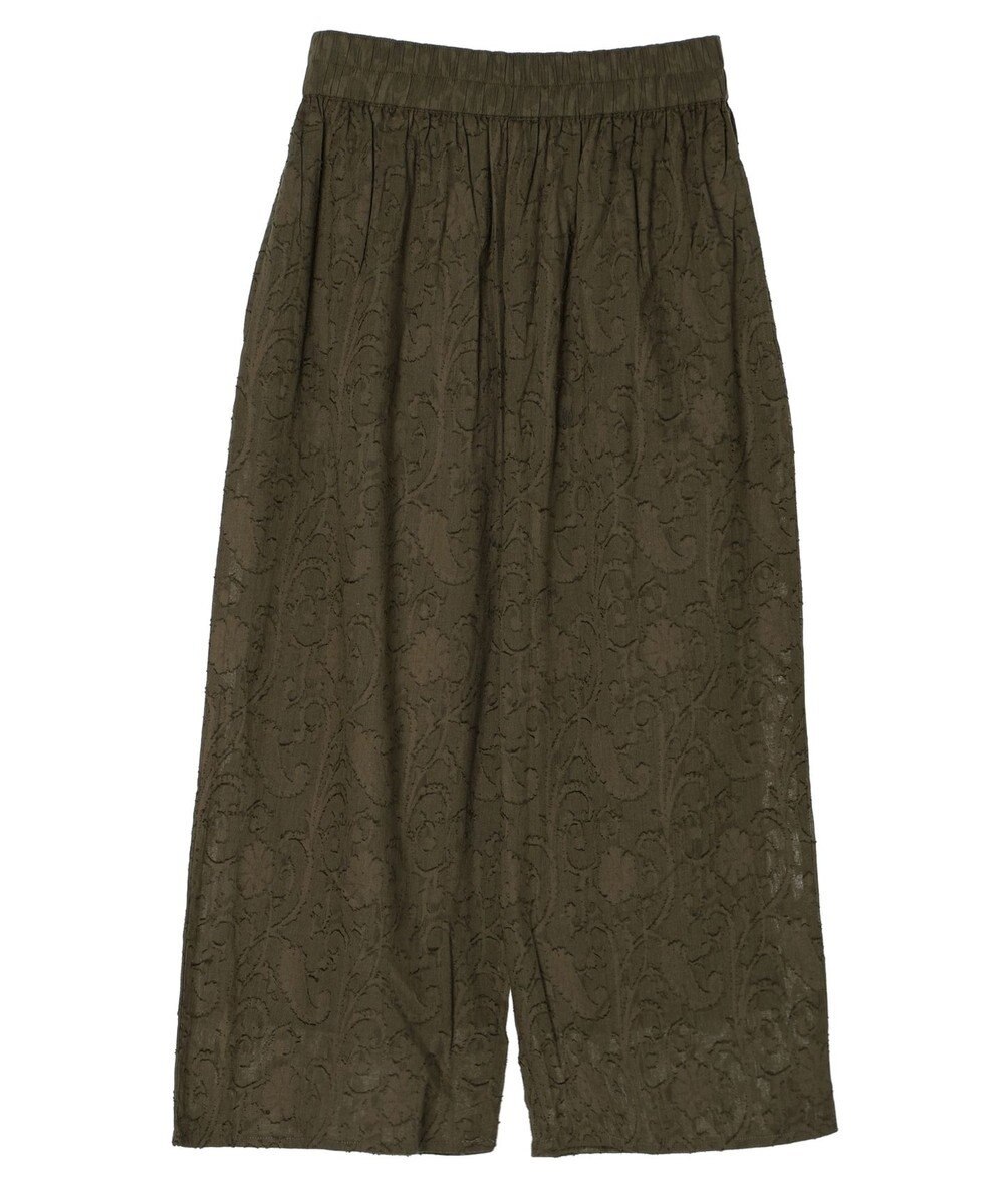 Green Parks インド綿　ジャガードイージーパンツ 