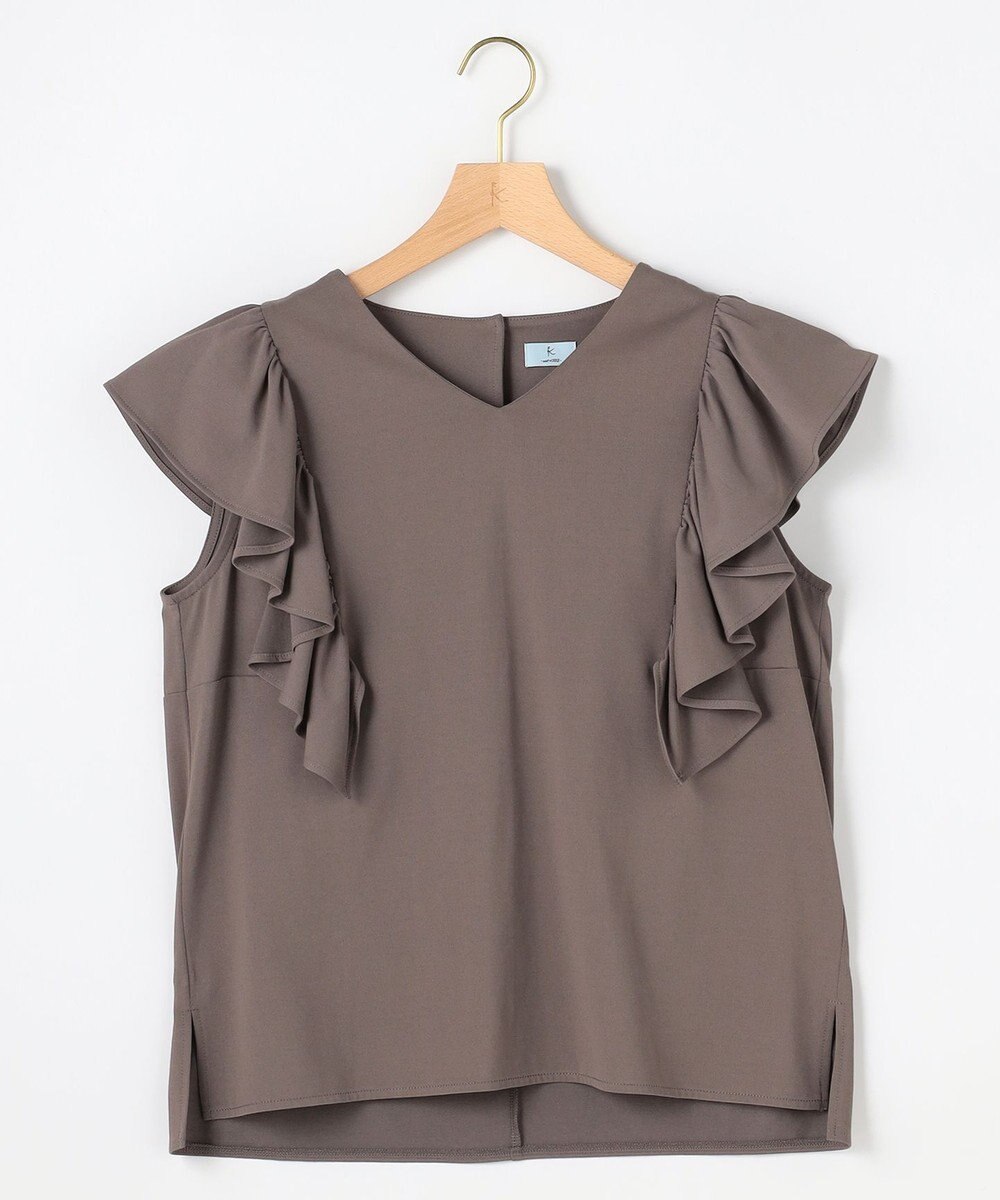 組曲 【先行予約】スウェットファンクションジャージー フリル袖カットソー 