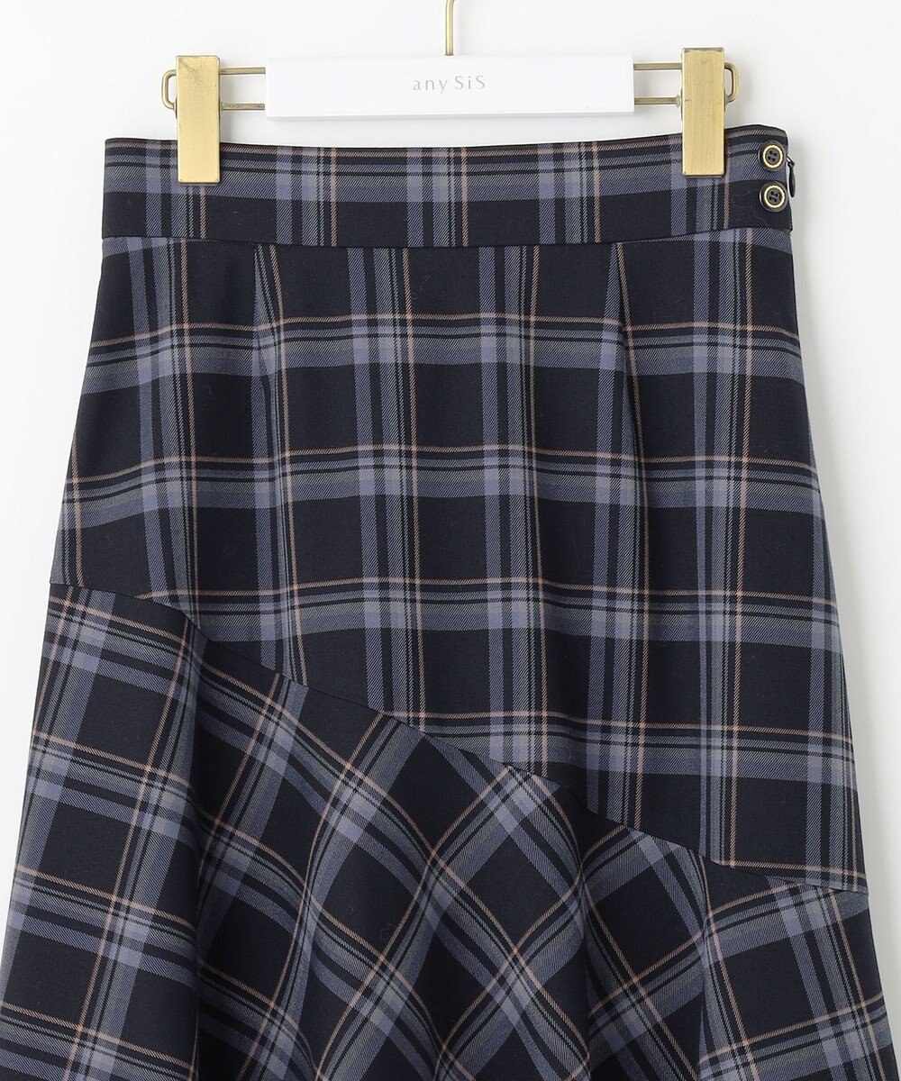 ANY SIS L 【美人百花11月号掲載】アシンメトリーマーメイドフレア スカート 