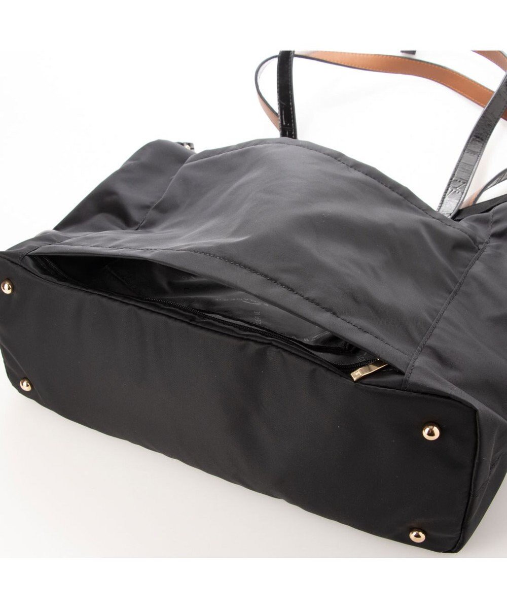LA BAGAGERIE 【エコユース】ナイロン×型押しエナメル　2WAYA4トート 