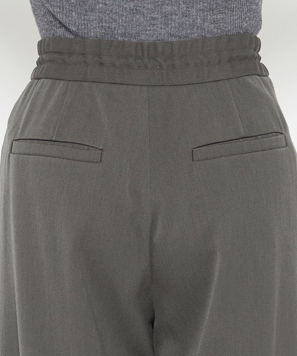 uncrave 【洗える】ギャバジン ドロストパンツ（uncrave WHITE） 