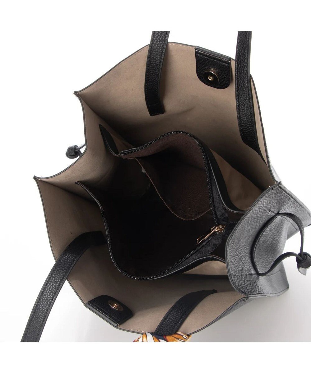 UNBILLION cachecache ビッグスカーフ付きサイド結びトート 