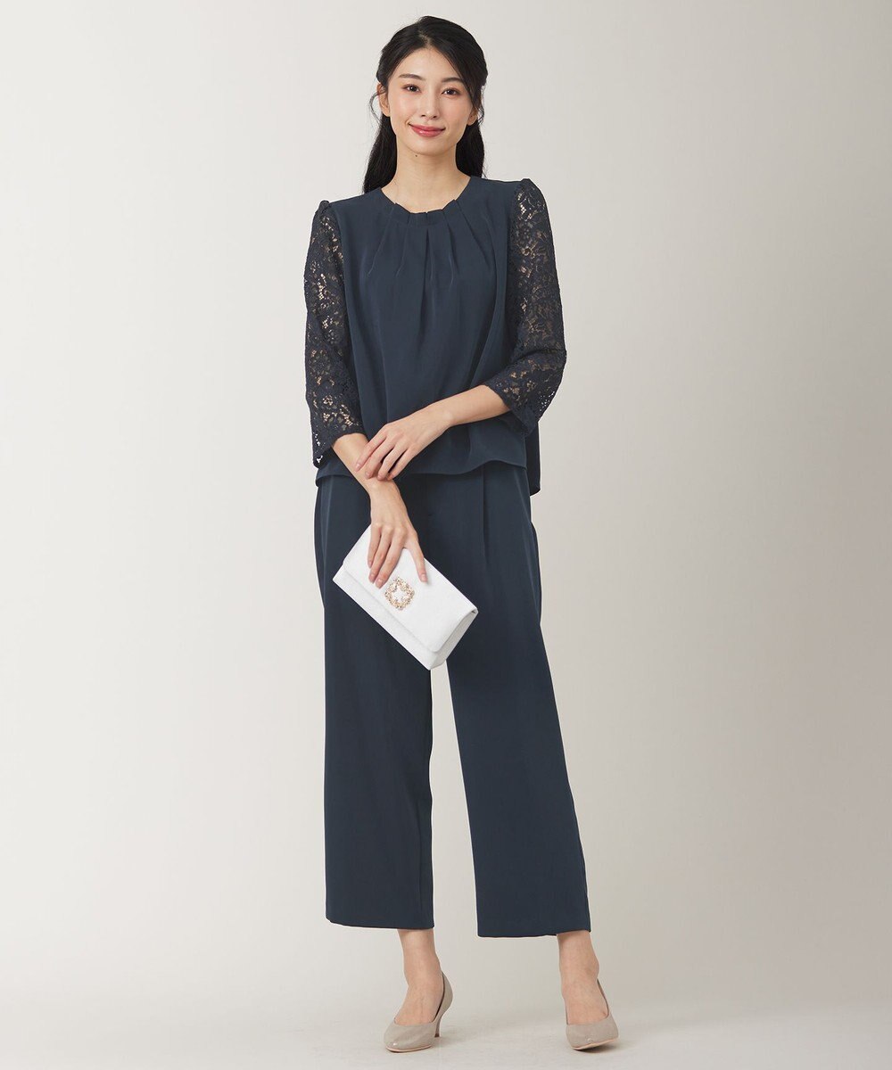 ANY SIS 【22.5cm~24.5cm】シャイニーレディライク パンプス 