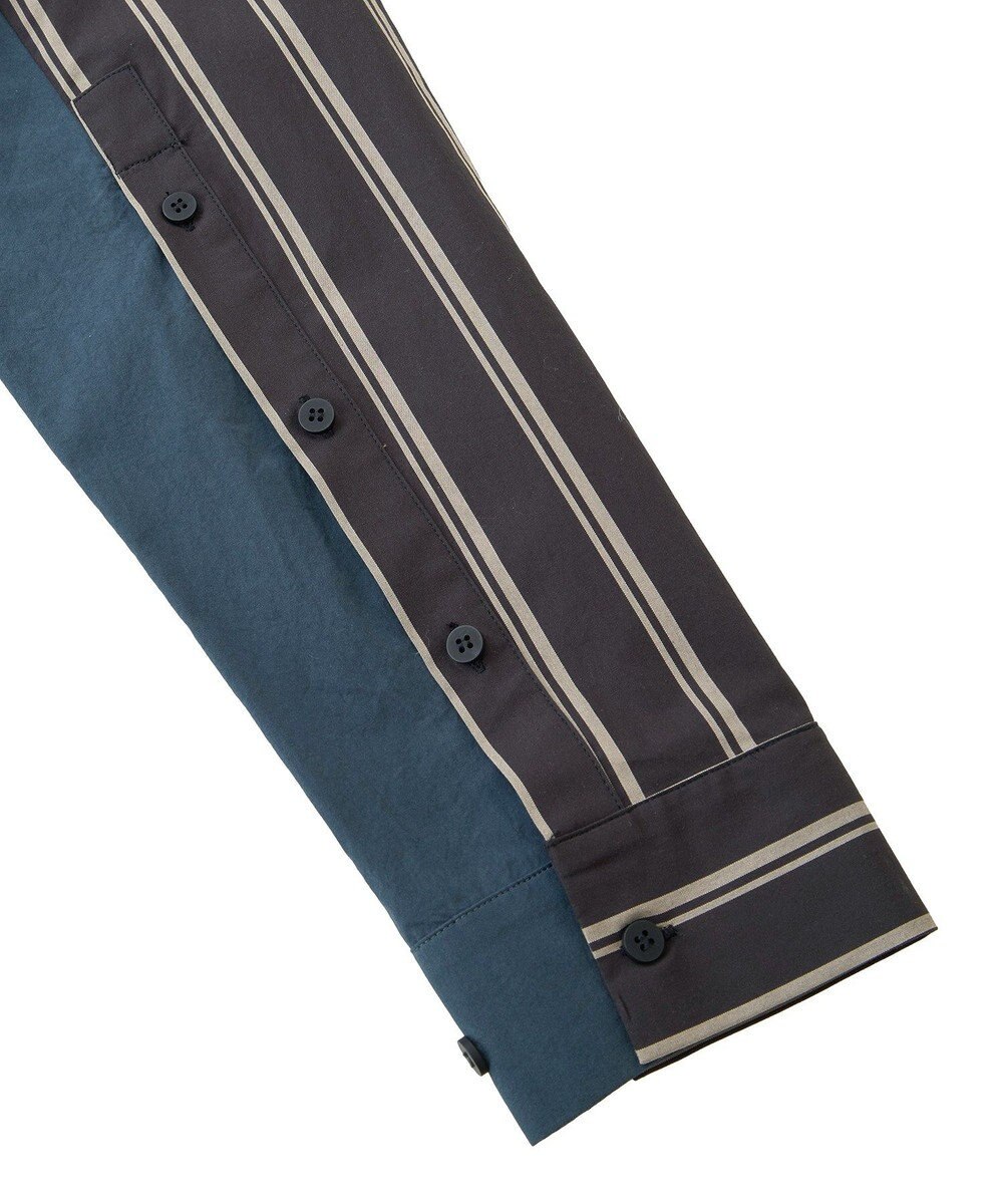 YECCA VECCA 2way袖デザインロングシャツ 