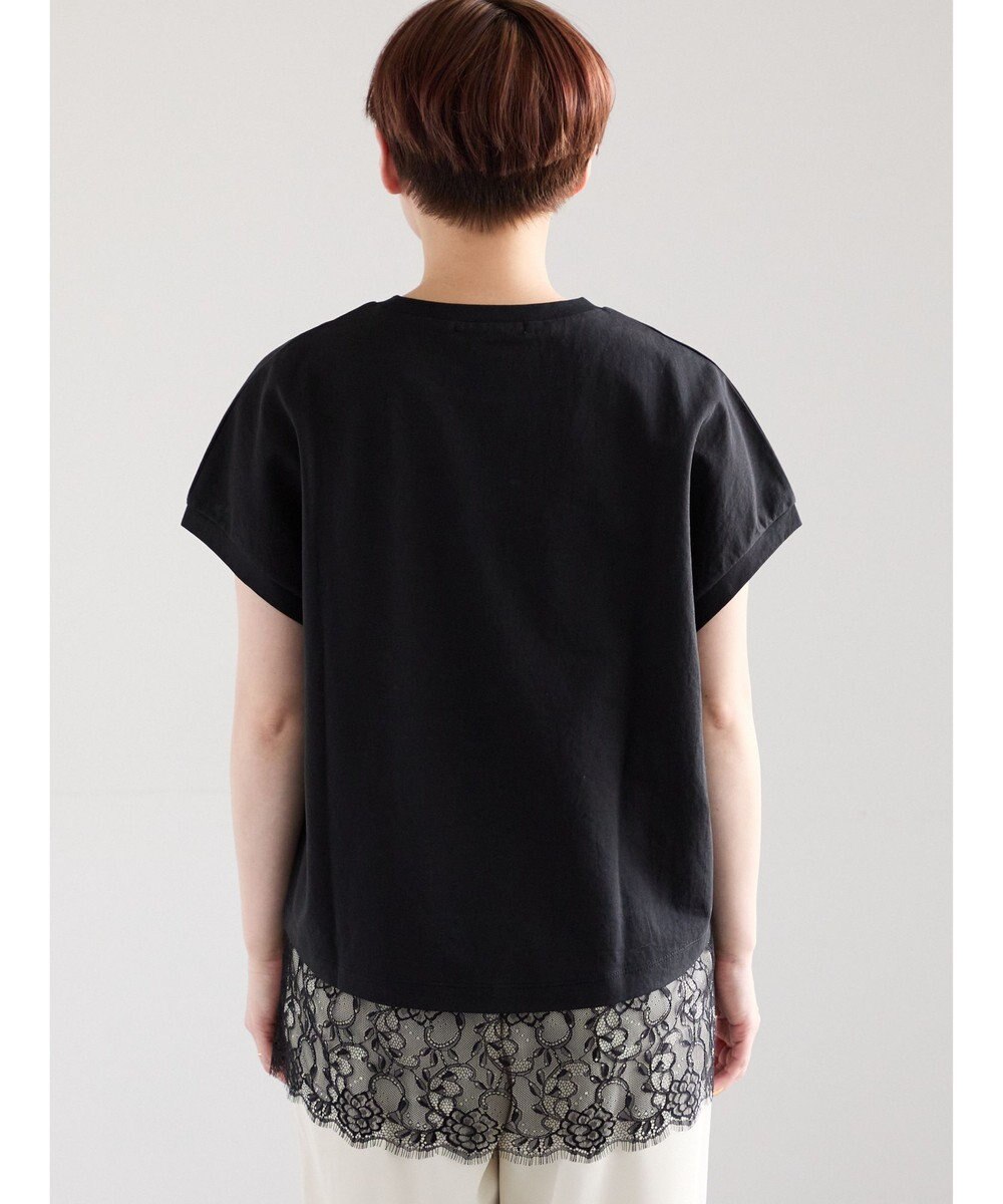 Te chichi 【接触冷感/マシンウォッシャブル】レースヘムTシャツ《2026 SUMMER LOOK item》 