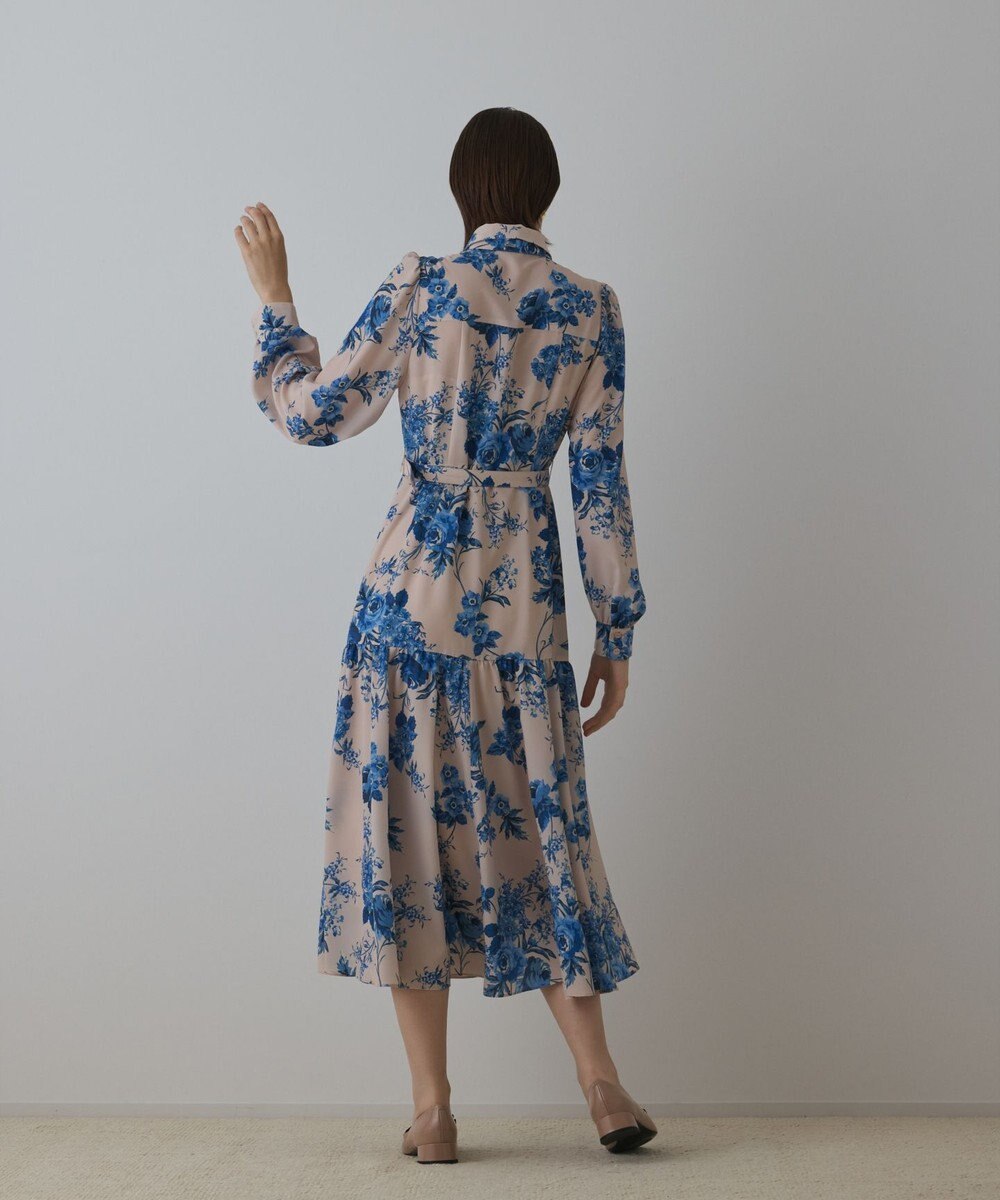 GRACE CONTINENTAL ブーケフラワープリントワンピース 
