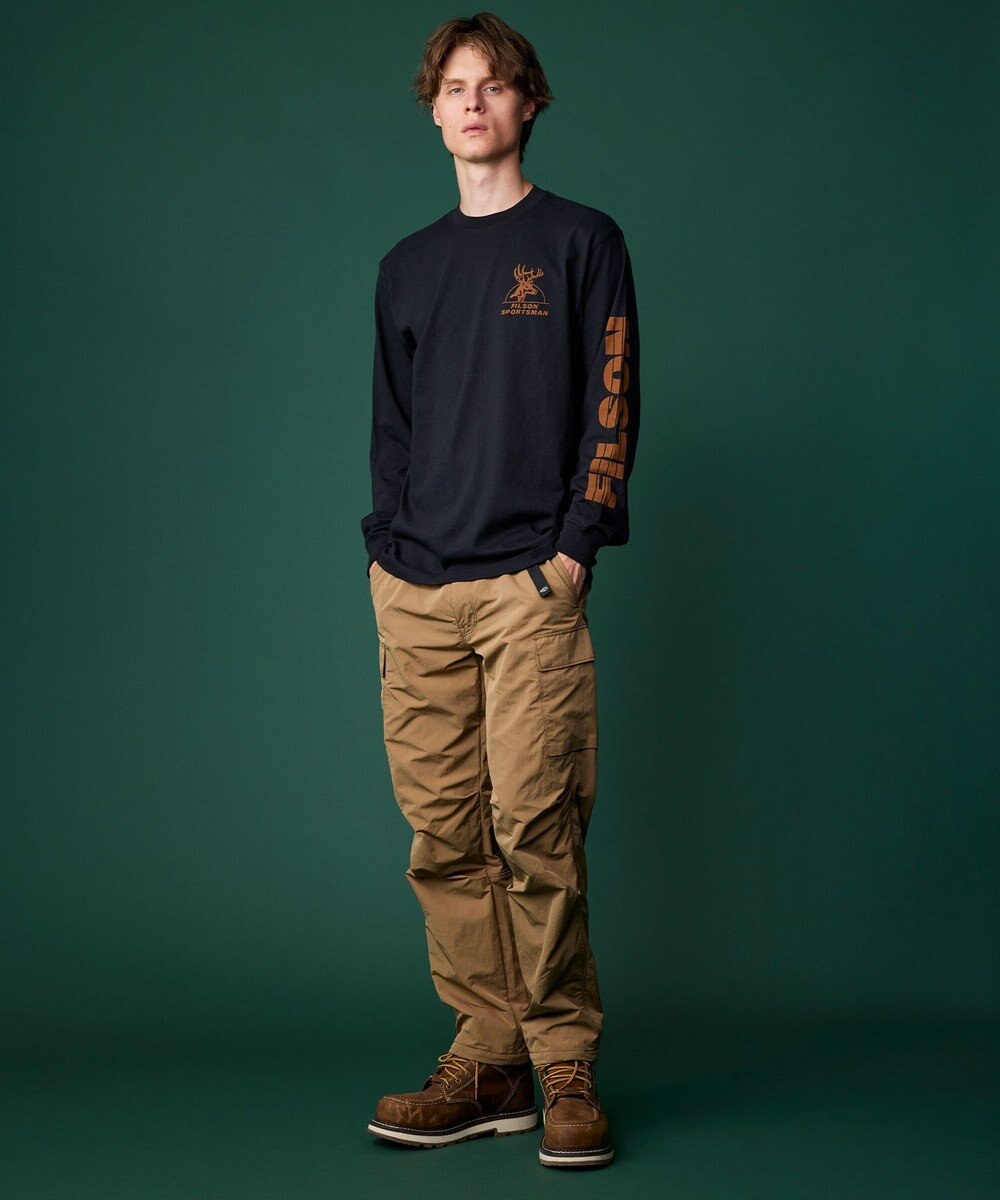 JOSEPH ABBOUD MOUNTAIN 【ECO撥水/起毛裏地】マイクロリップワッシャー カーゴ パンツ 