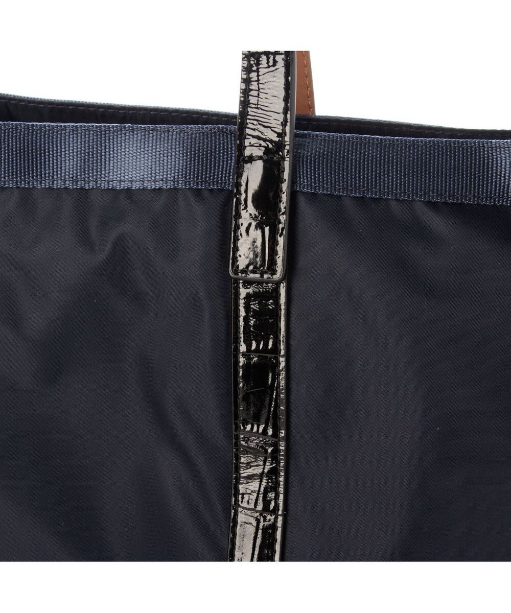 LA BAGAGERIE 【エコユース】ナイロン×型押しエナメル　2WAYA4トート 