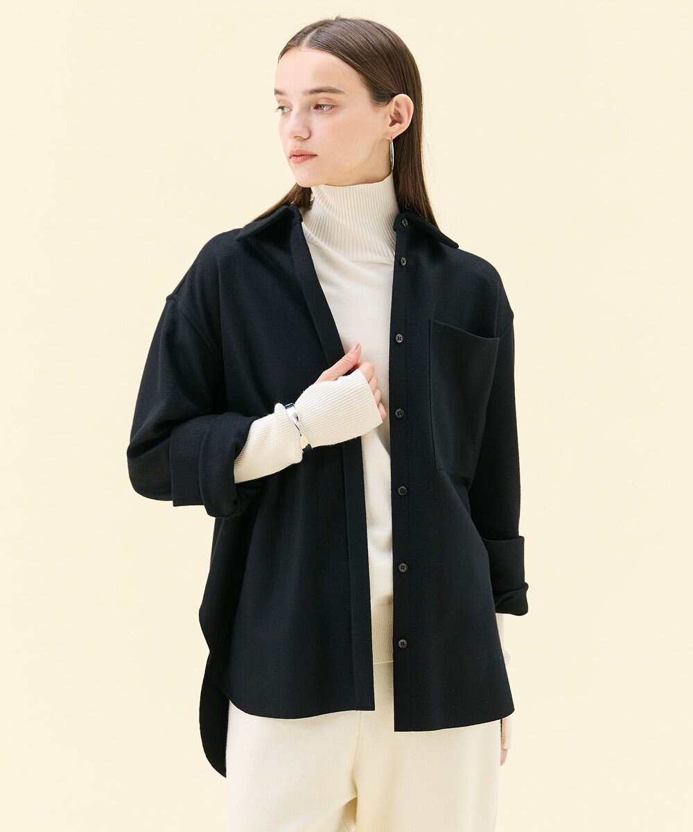 BEIGE， MONTAIGNE / ウールオーバーサイズシャツ 