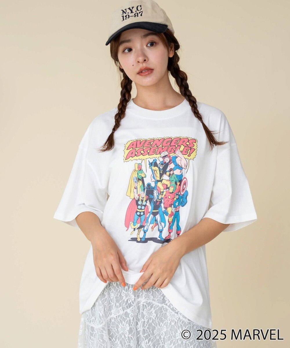 WEGO 【ユニセックス着用ITEM/SMLサイズ展開】MARVELグラフィックT（S） 