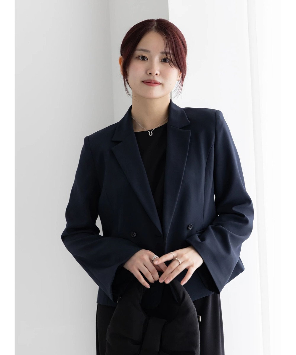 Te chichi フレア袖クロップトテーラードジャケット【AOYAMA FASHION ASSOCIATION × Te chichi】 