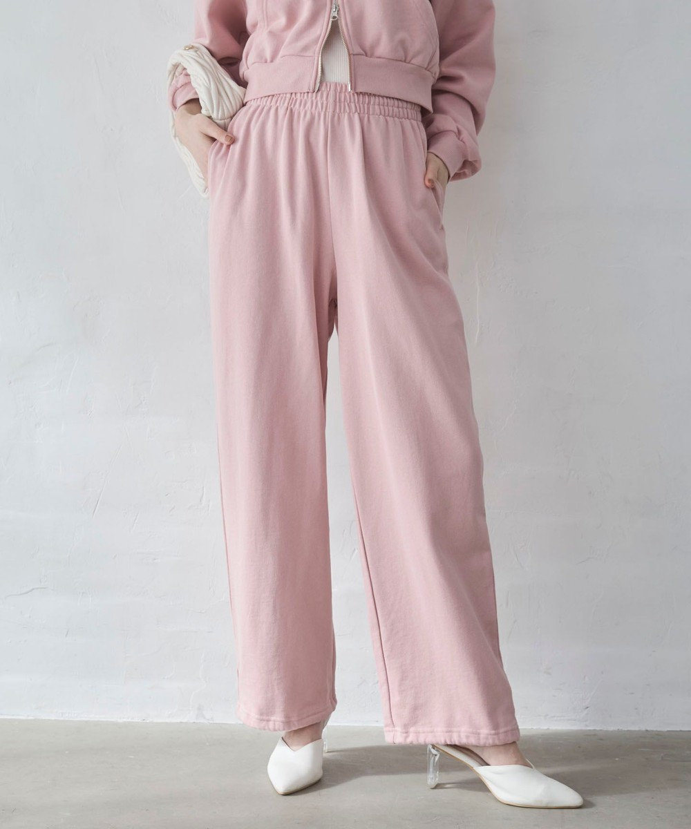 WEGO 【ウエストゴム/XSSMサイズ展開】スウェットワイドパンツ 