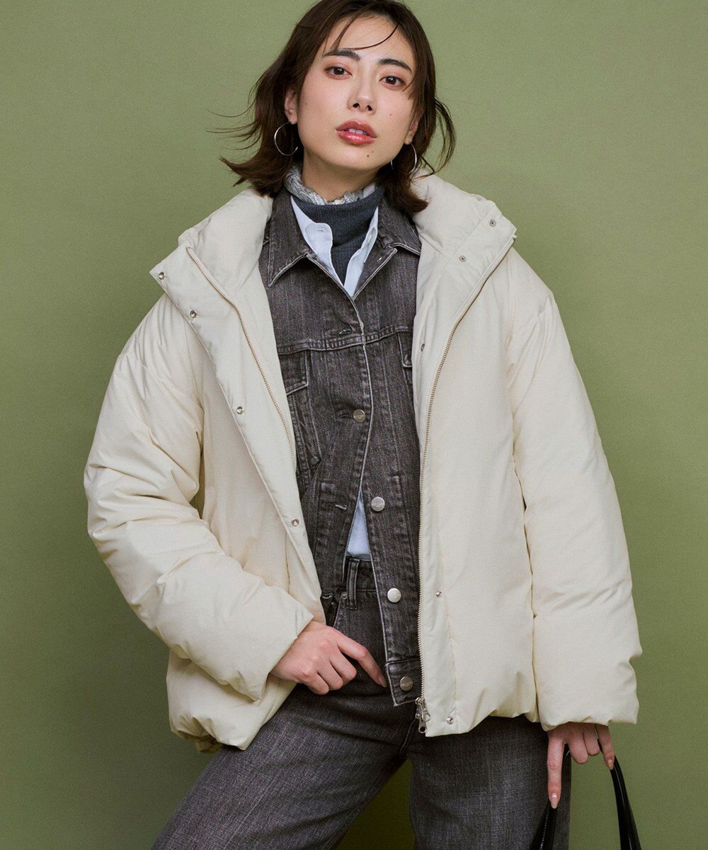 23区 S 【WEB&一部店舗限定】ステッチレス フーデット ダウン 