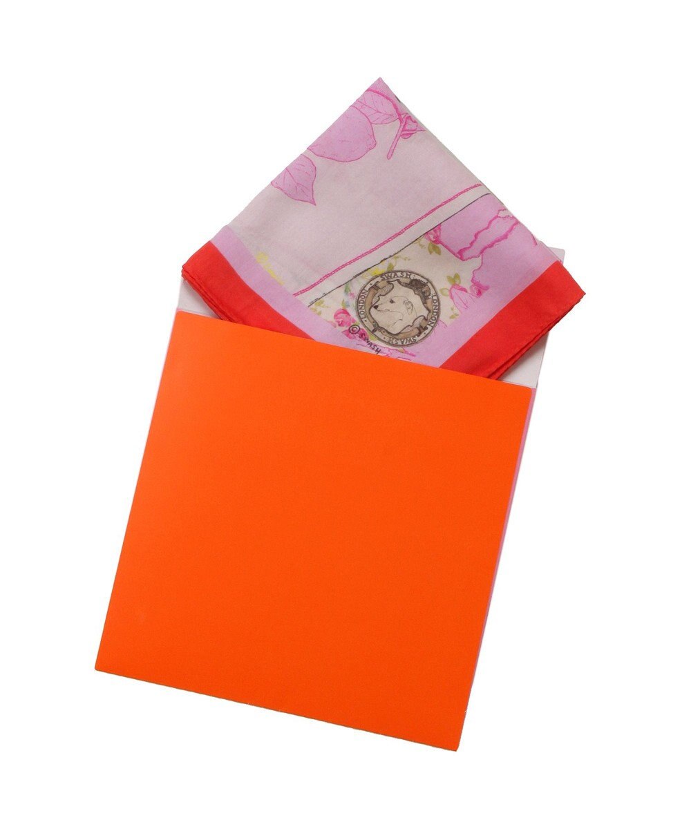 MOONBAT 【日本製】SWASH LONDON ポストカードプリント コットン スカーフハンカチ 