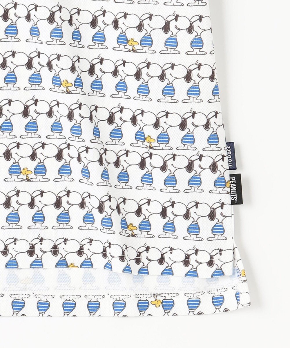 23区GOLF 【PEANUTS】【MEN】スヌーピーコラボ 総柄ポロシャツ 