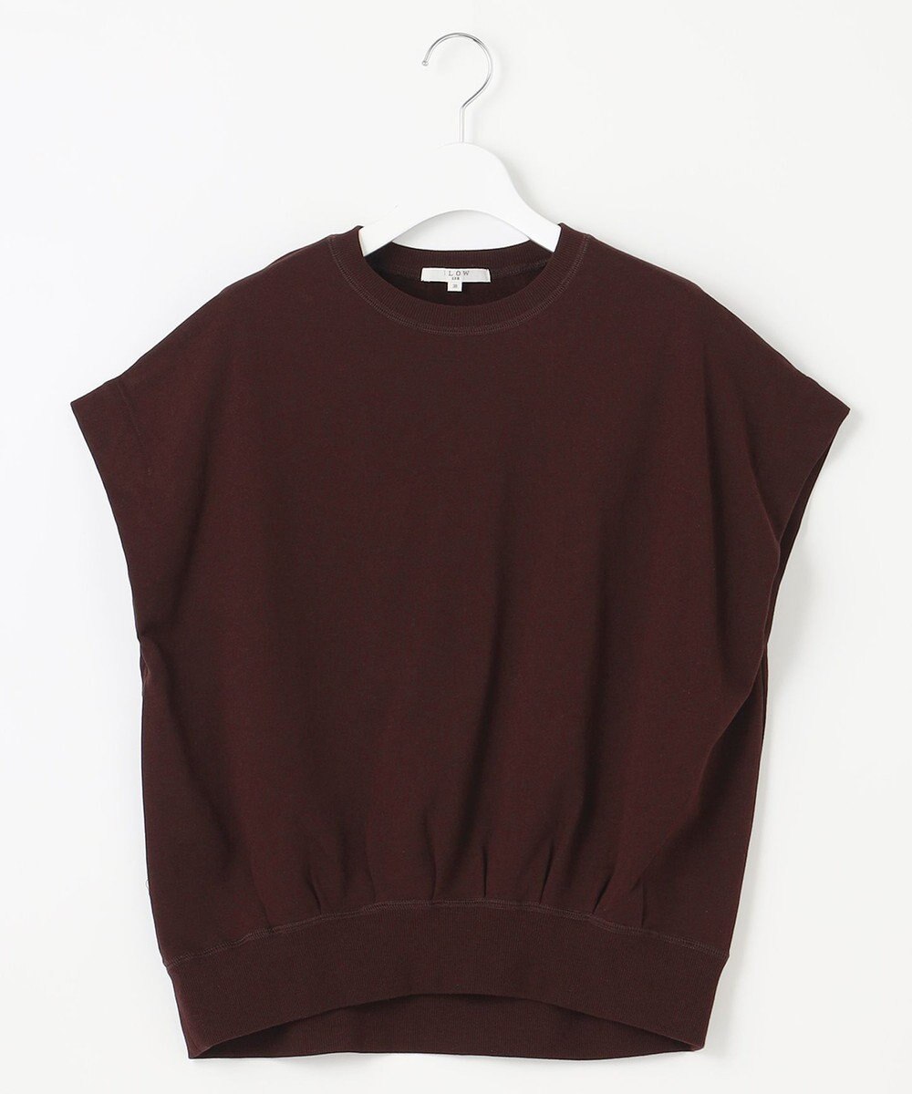 23区 L 【SLOW/洗える】コンパクトインレー フレンチスリーブ カットソー 