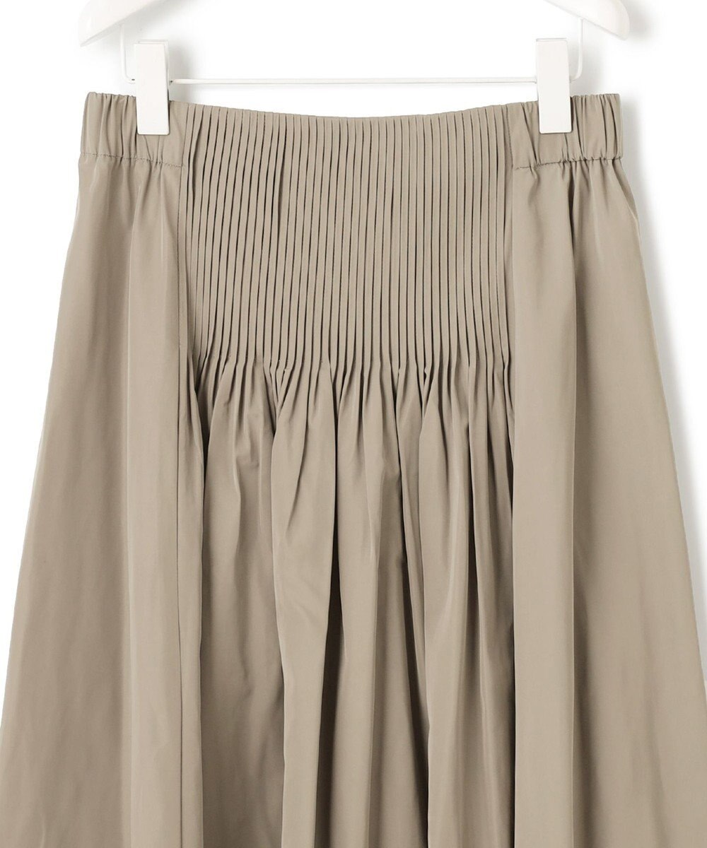 ICB 【洗える】 エステルメモリータフタ ロングスカート 