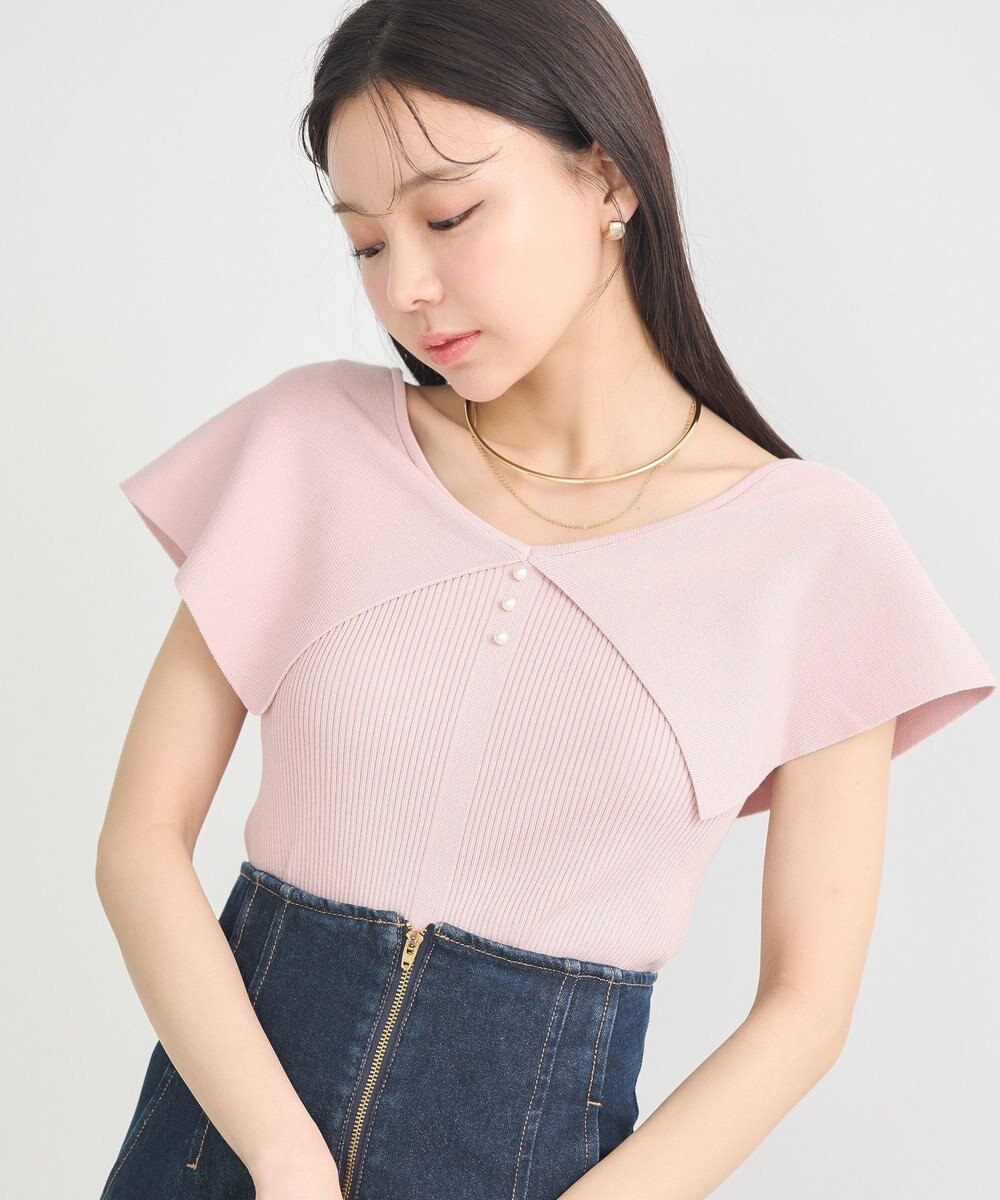 earth music&ecology ビッグカラーノースリニットトップス 