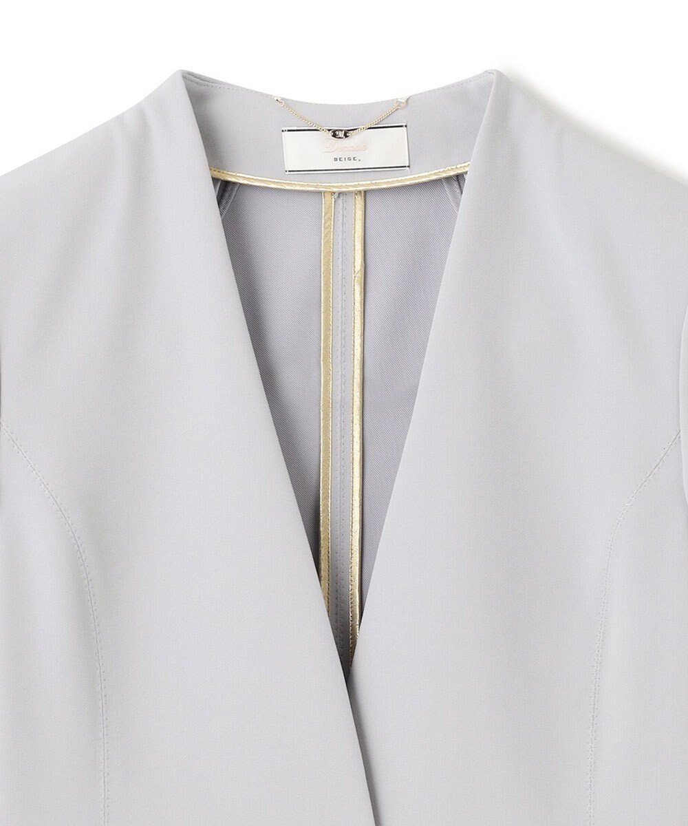 BEIGE， 【S-size】LUIZA / ノーカラージャケット 