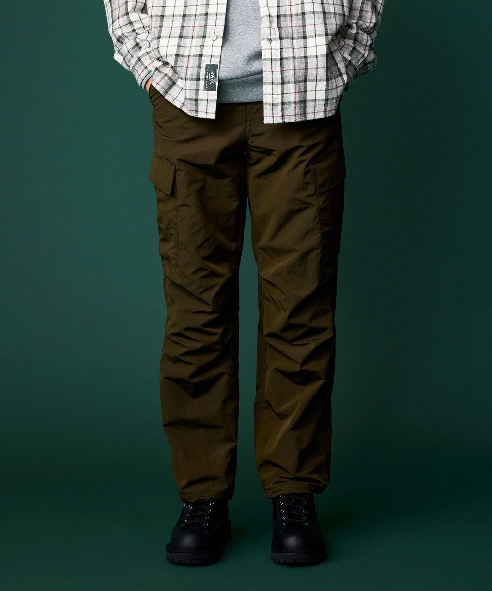 JOSEPH ABBOUD MOUNTAIN 【ECO撥水/起毛裏地】マイクロリップワッシャー カーゴ パンツ 