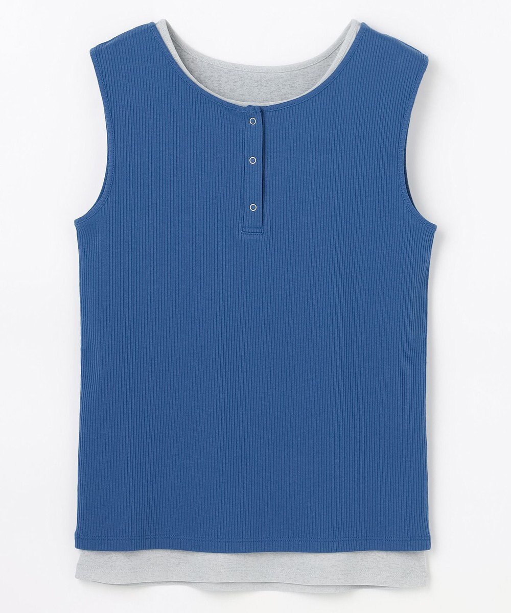 ANY L 【2SET】ツインセットヘンリーネックタンクトップ 