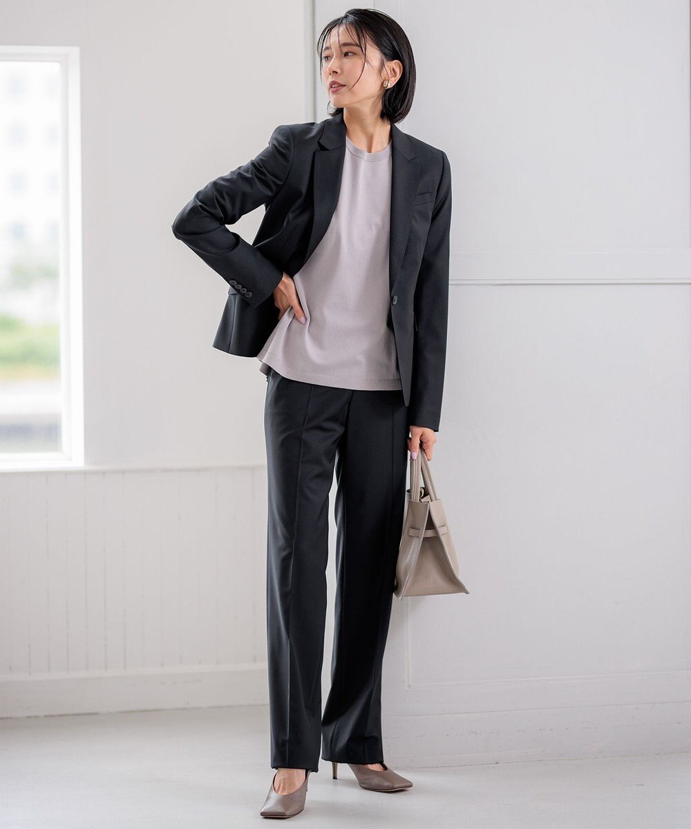 23区 L 【新色追加/セットアップ対応】ラフィーネウール 一つ釦 ジャケット 