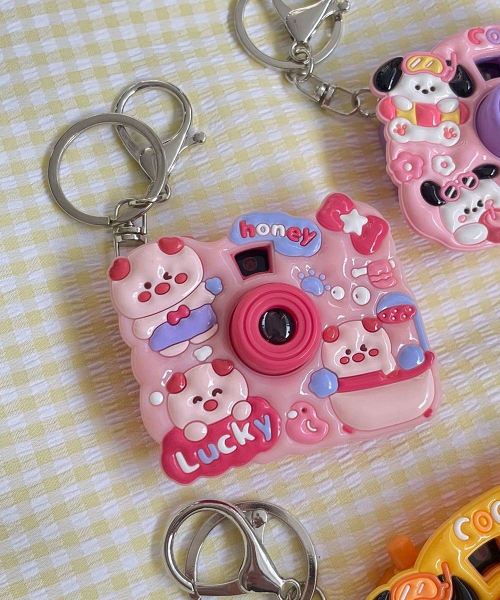 WEGO ぷっくりアニマルトイカメラキーホルダー 