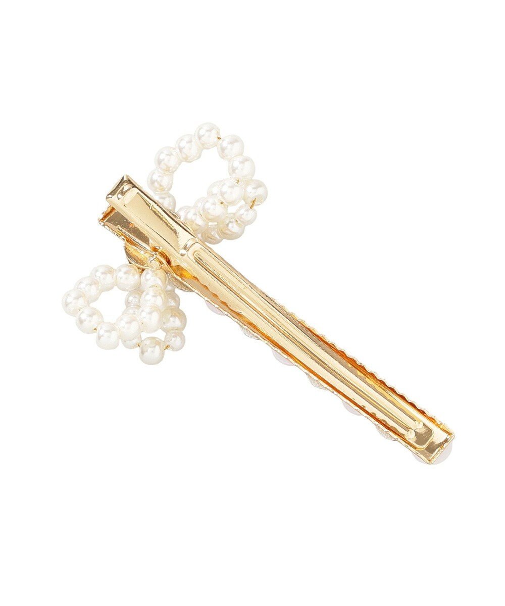 Maison de FLEUR パールリボン２セットピン 