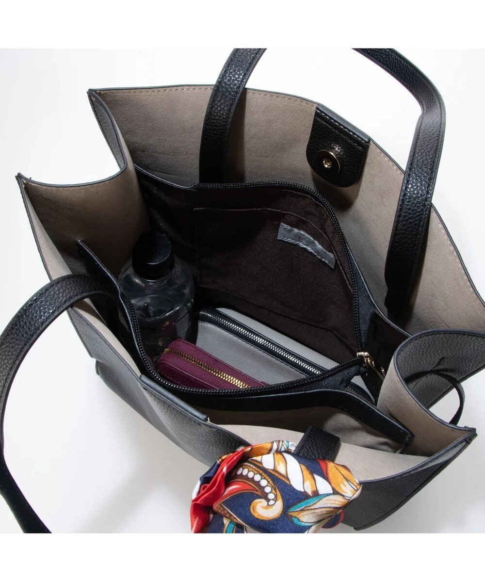 UNBILLION cachecache ビッグスカーフ付きサイド結びトート 