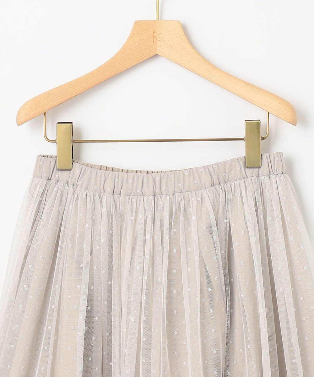 組曲 【2WAY】ドットチュールリバーシブル スカート 