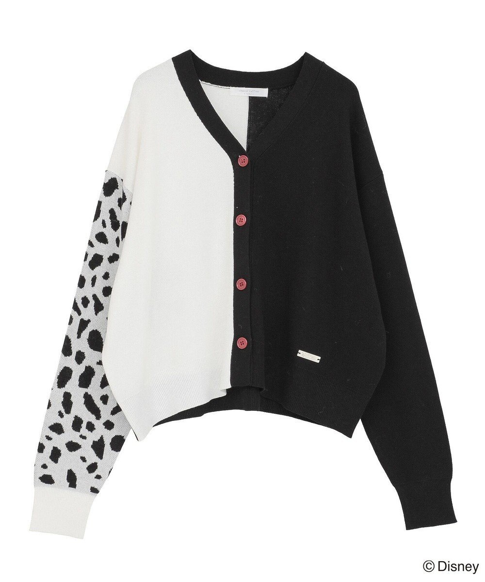 Green Parks VILLAINS/アシンメトリーニットカーディガン 