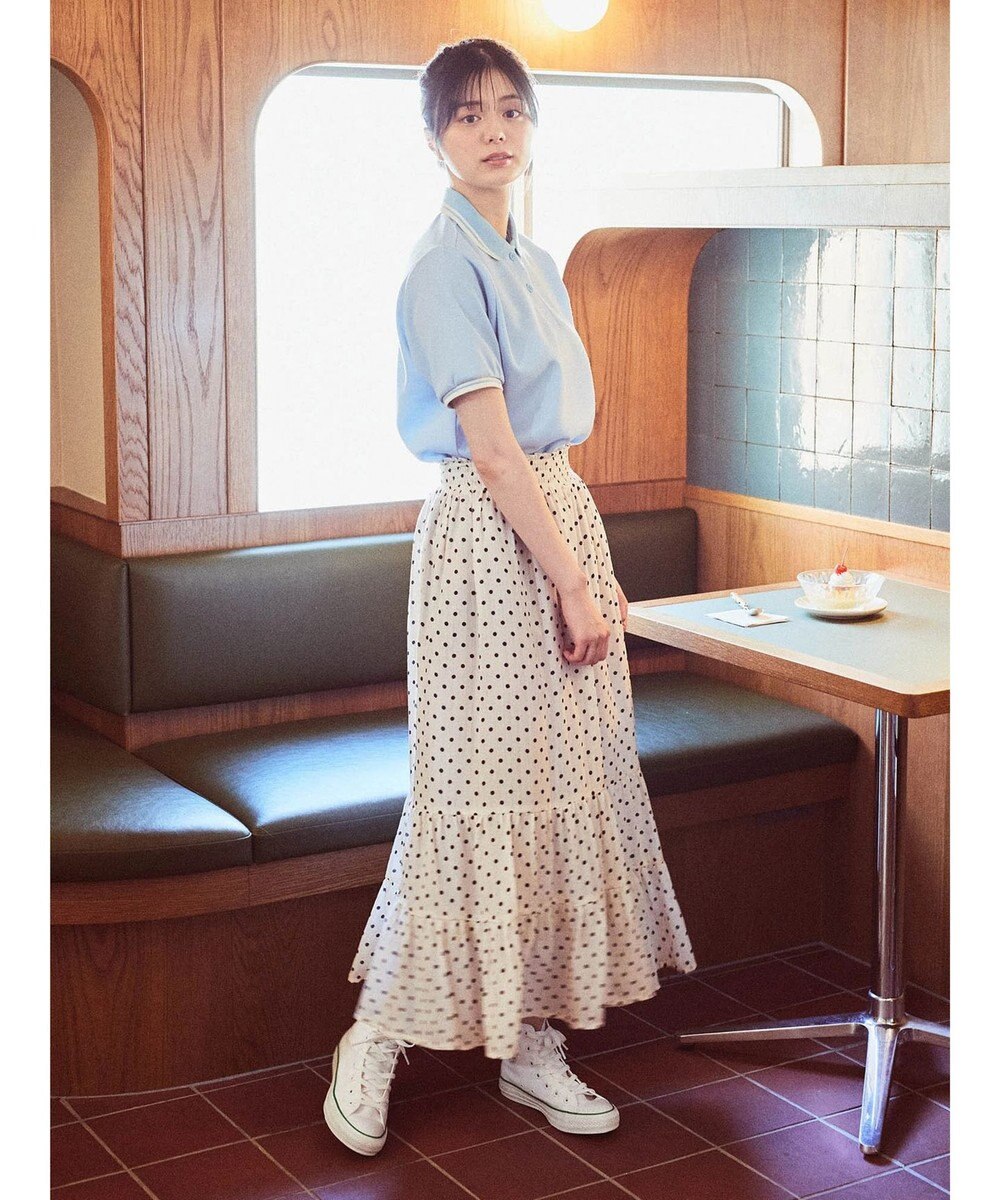 earth music&ecology ちょっとレトロなティアードスカート 