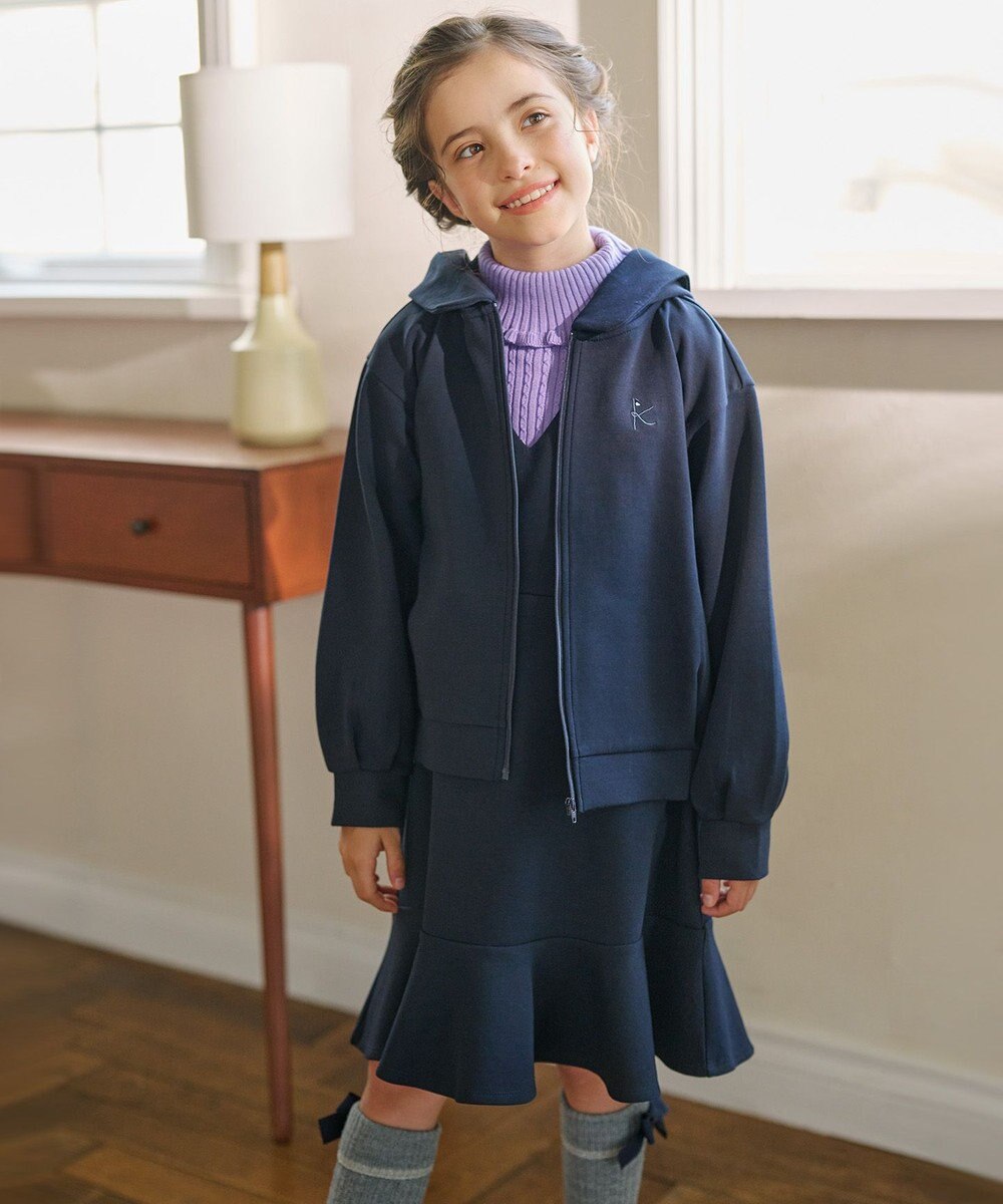 組曲 KIDS 【110-140㎝】ダンボールニット パーカー 