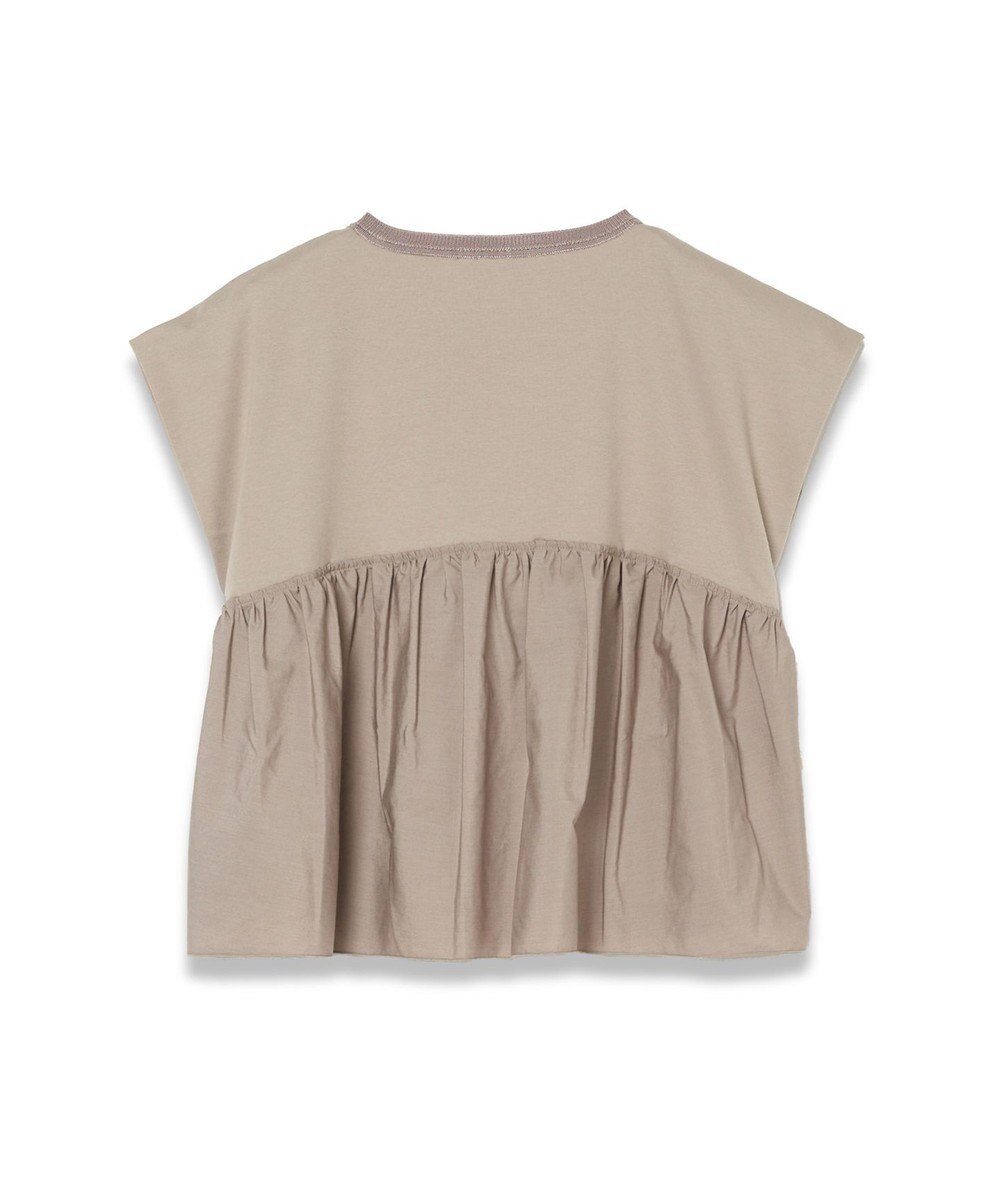 JOSEPH 【洗える】ポプリンジャージー　キャップスリーブティーシャツ 