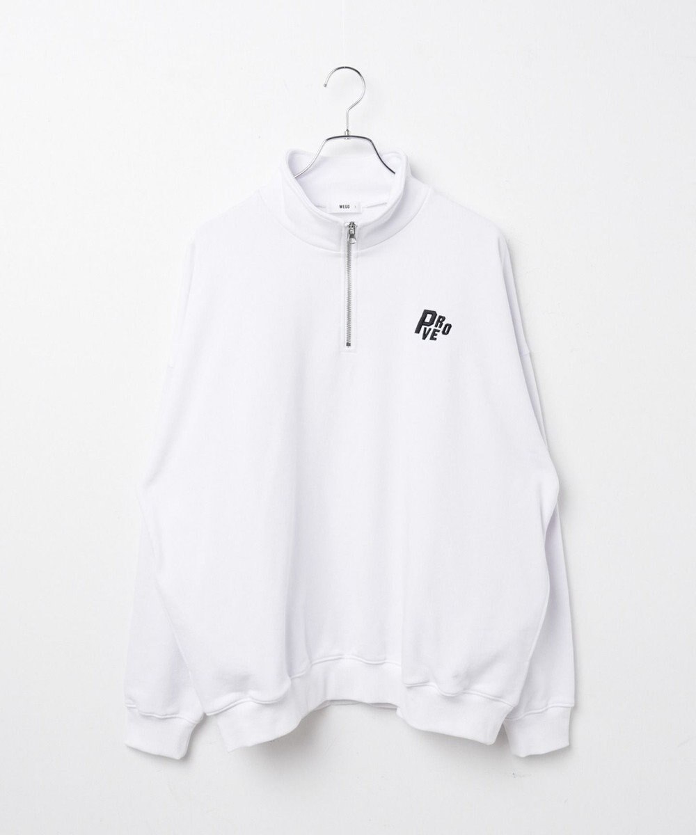 WEGO ヘビーウエイトハーフZIPワンポイントPO 